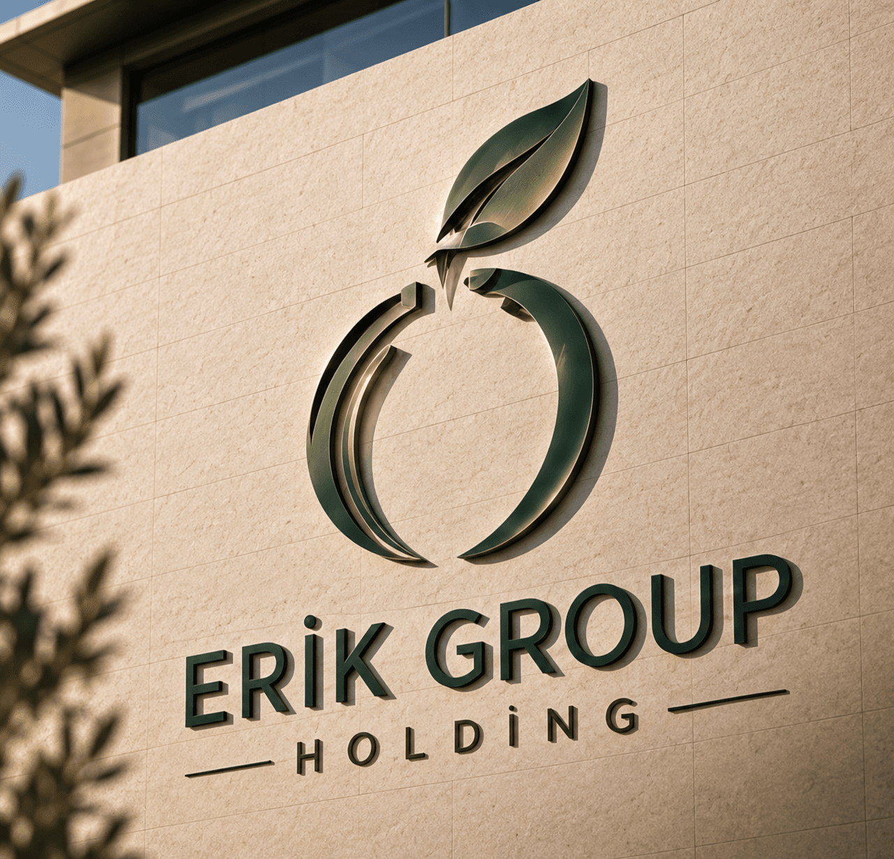 ERİK GROUP sembolünün taş yüzeydeki uygulaması